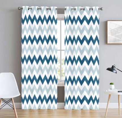 Heavy Blackout (80%) Curtains , Digital Printed Curtains For Door