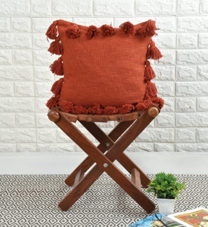Cotton Handmade Boho Cushion Covers with Tassels