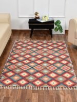 Handmade Modern Pattern Printed Rug - Image 2