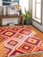 Handmade Cotton Printed Rug - Image 5