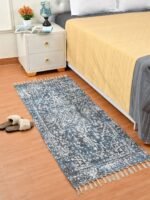 Handmade Blue-White Designed Rug - Image 2