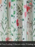Elegant Floral Sheer Window Curtains - Image 4