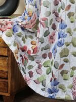 Decorative Flower Pattern Sheer Curtains