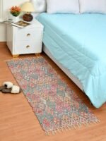 Handmade Multicolor Pattern Printed Rug - Image 3
