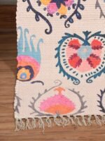 Handmade Light Multicolor Designed Printed Rug - Image 4