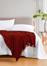 Luxury Rust Chenille Throw - Image 4