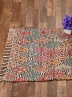 Handmade Multicolor Pattern Printed Rug - Image 5