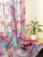 Contemporary Flower Sheer Curtains - Image 3
