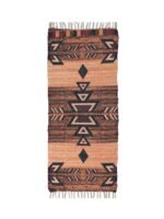 Handmade Modern Brownish Desgined Rug - Image 2