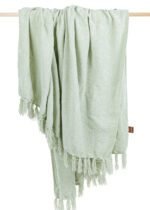 Luxury Mint Chenille Throw - Image 3