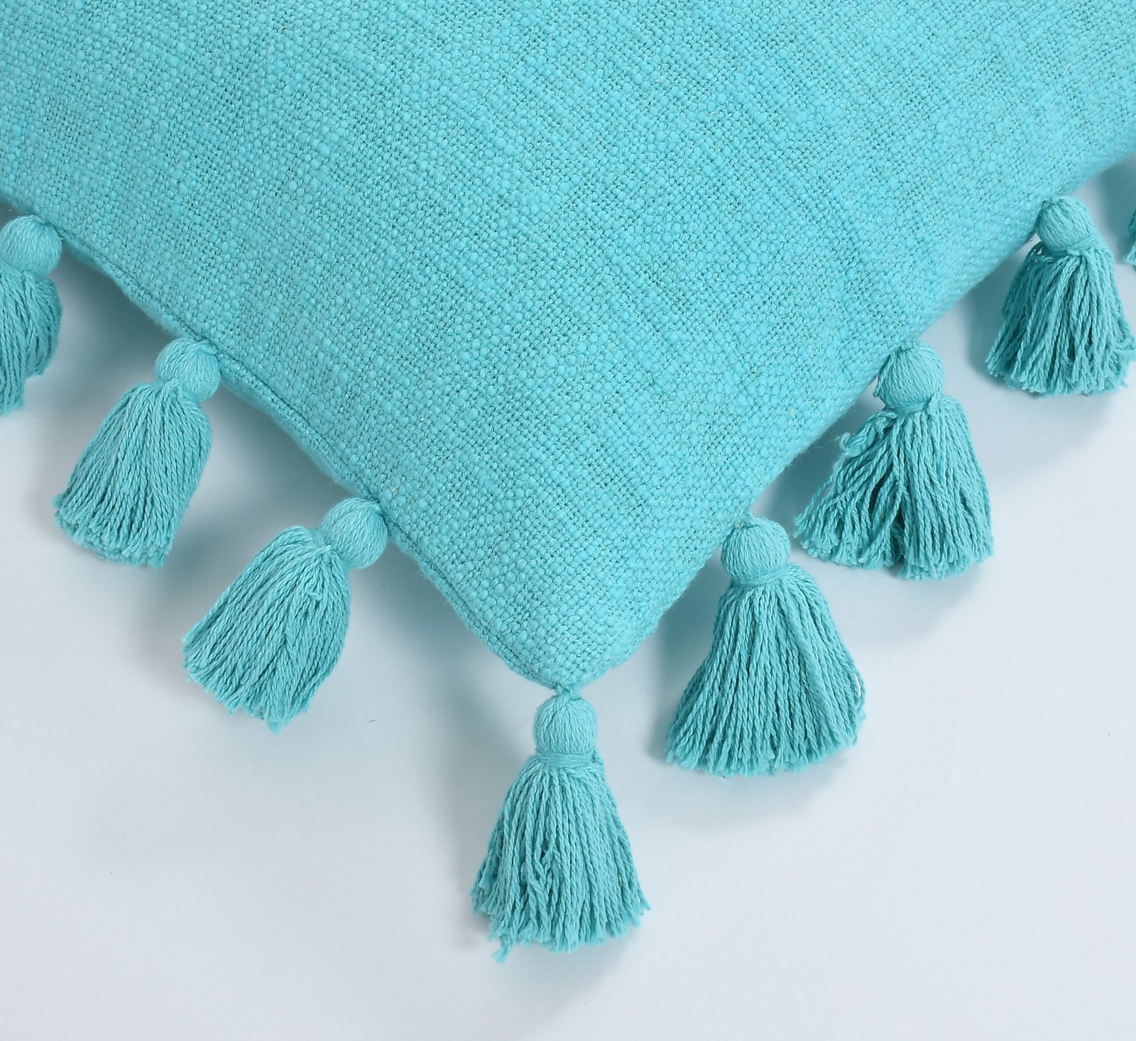 2 Decorative Boho Blue Pillow Covers - Image 1