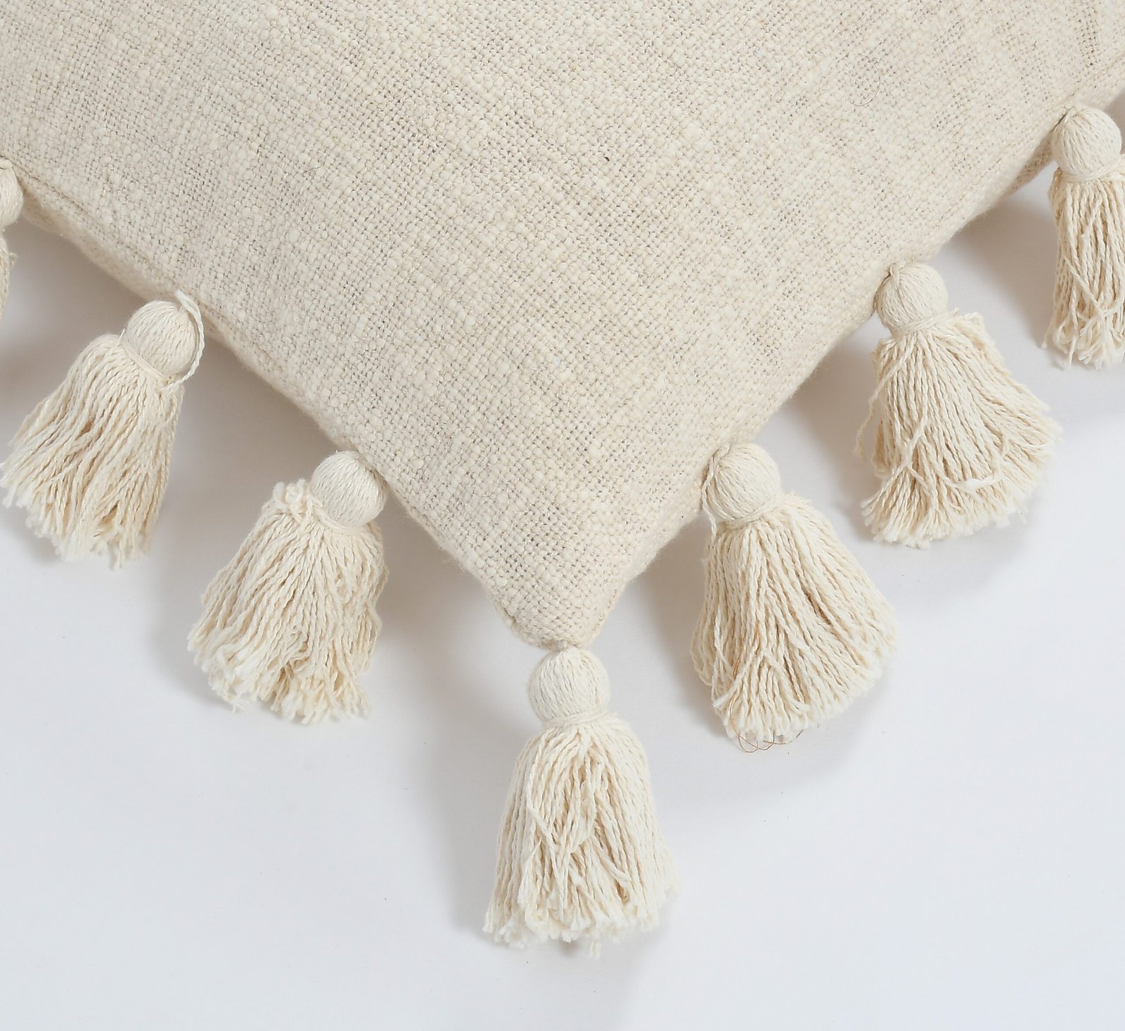 2 Decorative Boho Offwhite Cushion Cover - Image 1