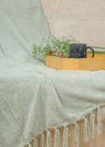 Luxury Mint Chenille Throw