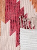 Handmade Creamy Multicolor Designed Rug - Image 2