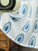 Printed Linen Pattern Sheer Curtains