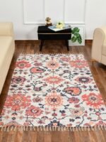 Handmade Multicolor Designed Modern Printed Rug - Image 2