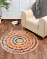 Natural Round Jute | Traditional Carpet - Image 5
