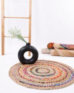 Natural Round Jute | Traditional Carpet - Image 3