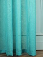 Printed Linen Yellow-Sky Sheer Curtains - Image 4