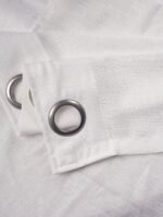 Printed Linen Brown-White Sheer Curtains - Image 3