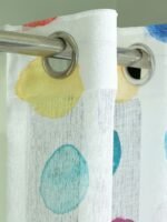 Printed Linen Multicolor Design Sheer Curtains - Image 2