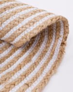 Natural Handwoven Round Jute Rug - Image 5