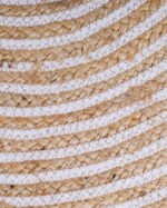 Natural Handwoven Round Jute Rug - Image 2