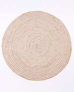 Natural Handwoven Round Jute Rug