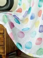 Printed Linen Multicolor Design Sheer Curtains