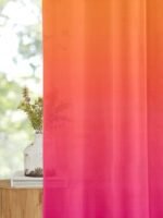 Printed Linen Textured Sheer Curtains - Image 5