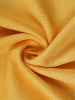 Printed Linen Yellow-White Sheer Curtains - Image 3