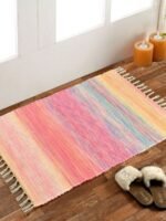 Handmade Multi Shade Printed Rug - Image 5