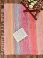 Handmade Multi Shade Printed Rug
