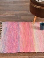 Handmade Multi Shade Printed Rug - Image 2