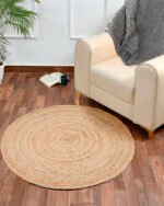 Natural Jute Solid Rug - Image 2