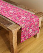 Digital Printed Pink Pattern Table Runner - Image 2