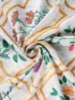 Floral Linen Sheer Curtains for Living Room - Image 3