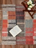 Handmade Multi shade Modern Rug