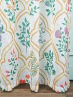 Floral Linen Sheer Curtains for Living Room - Image 4