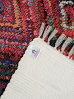 Handmade Multicolor Printed Cotton Rug - Image 3