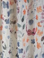 Modern Flower Printed Sheer Curtains - Image 3
