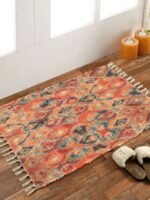Handmade Multicolor Design Pattern Rug - Image 4