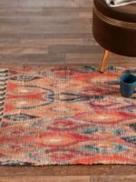 Handmade Multicolor Design Pattern Rug - Image 5