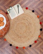 Round Jute Carpet 3-Color - Image 2
