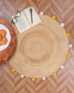 Round Jute Carpet Two-Color - Image 2