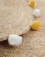 Round Jute Carpet Two-Color - Image 4