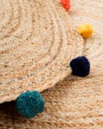 Round Jute Carpet Multicolor - Image 4
