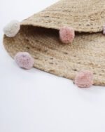 Round Jute Carpet Tri-color - Image 3