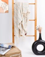 Premium All Season Aqua Cotton Throw - Image 2