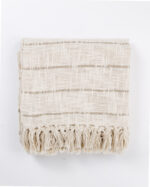 Premium All Season Beige Cotton Throw - Image 4